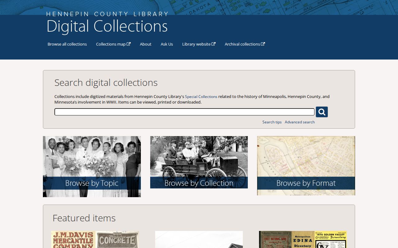 Golden Valley previous residents HCLIB digital collections directory research